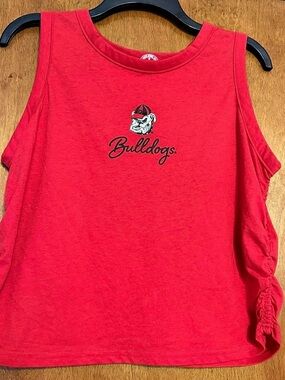 Threads 4 Thought Georgia Bulldogs Red Tank Top Size 12/14 NWT